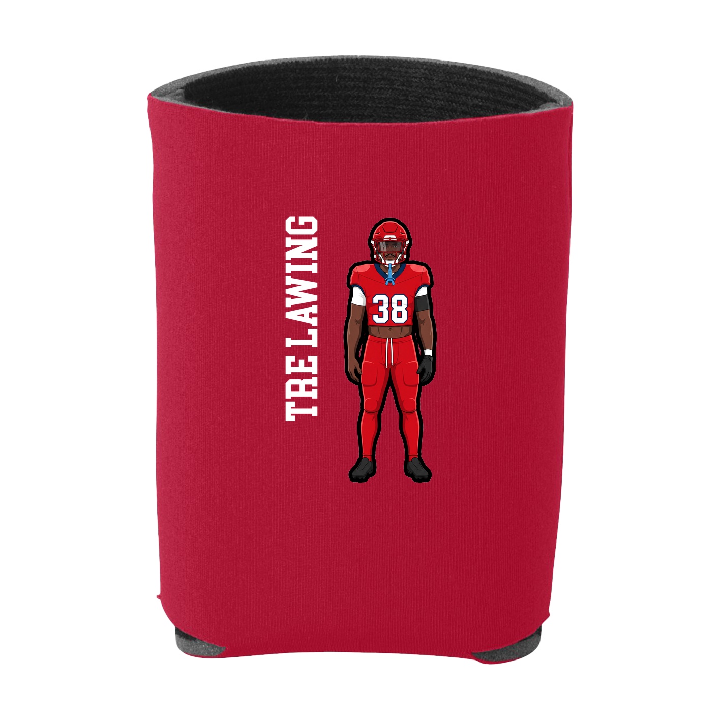 Can Holder — Name Vertical in Red