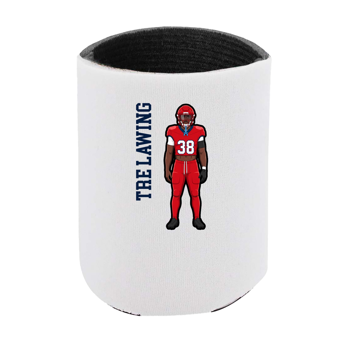 Can Holder — Name Vertical in White