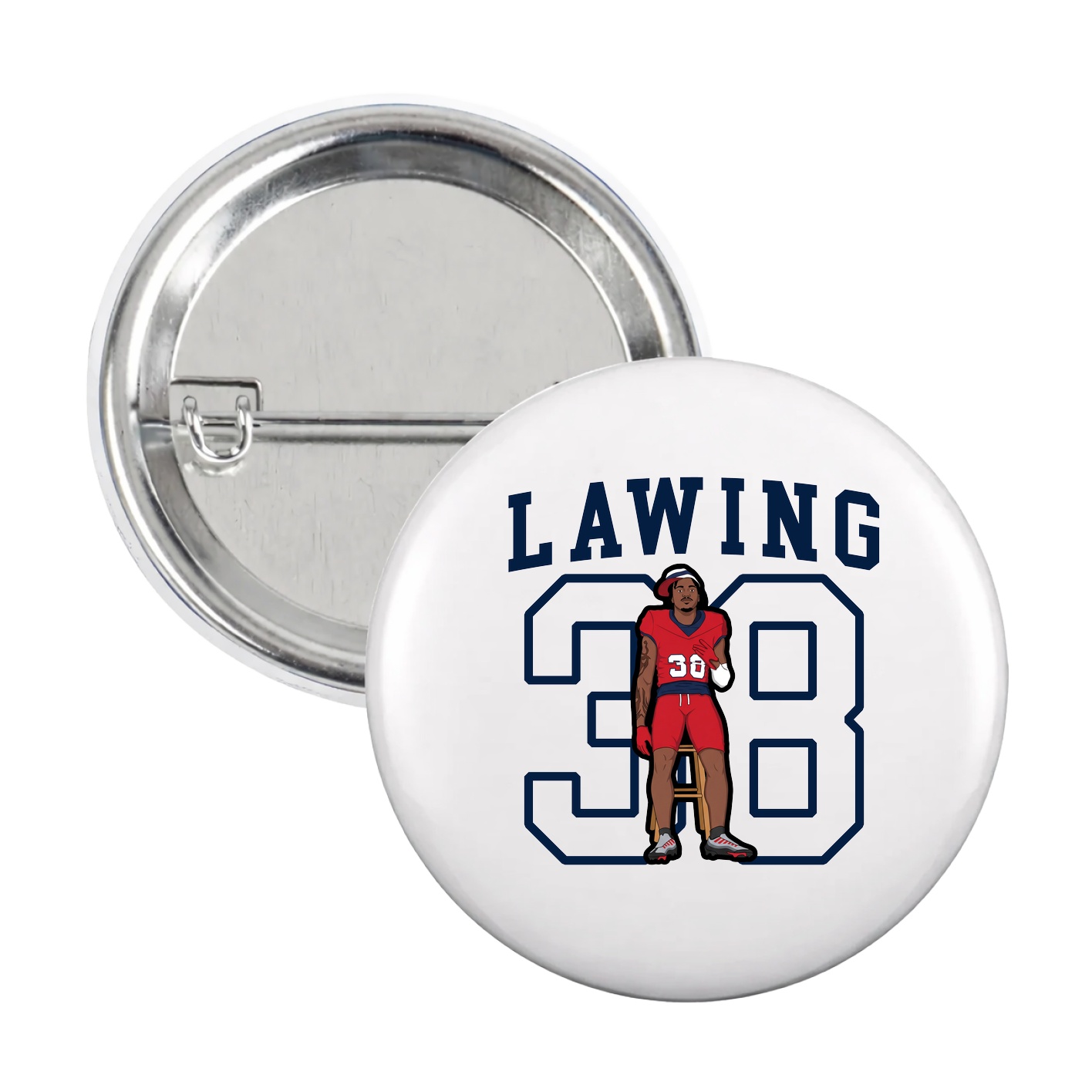 Game Day Button — Shirsey in White