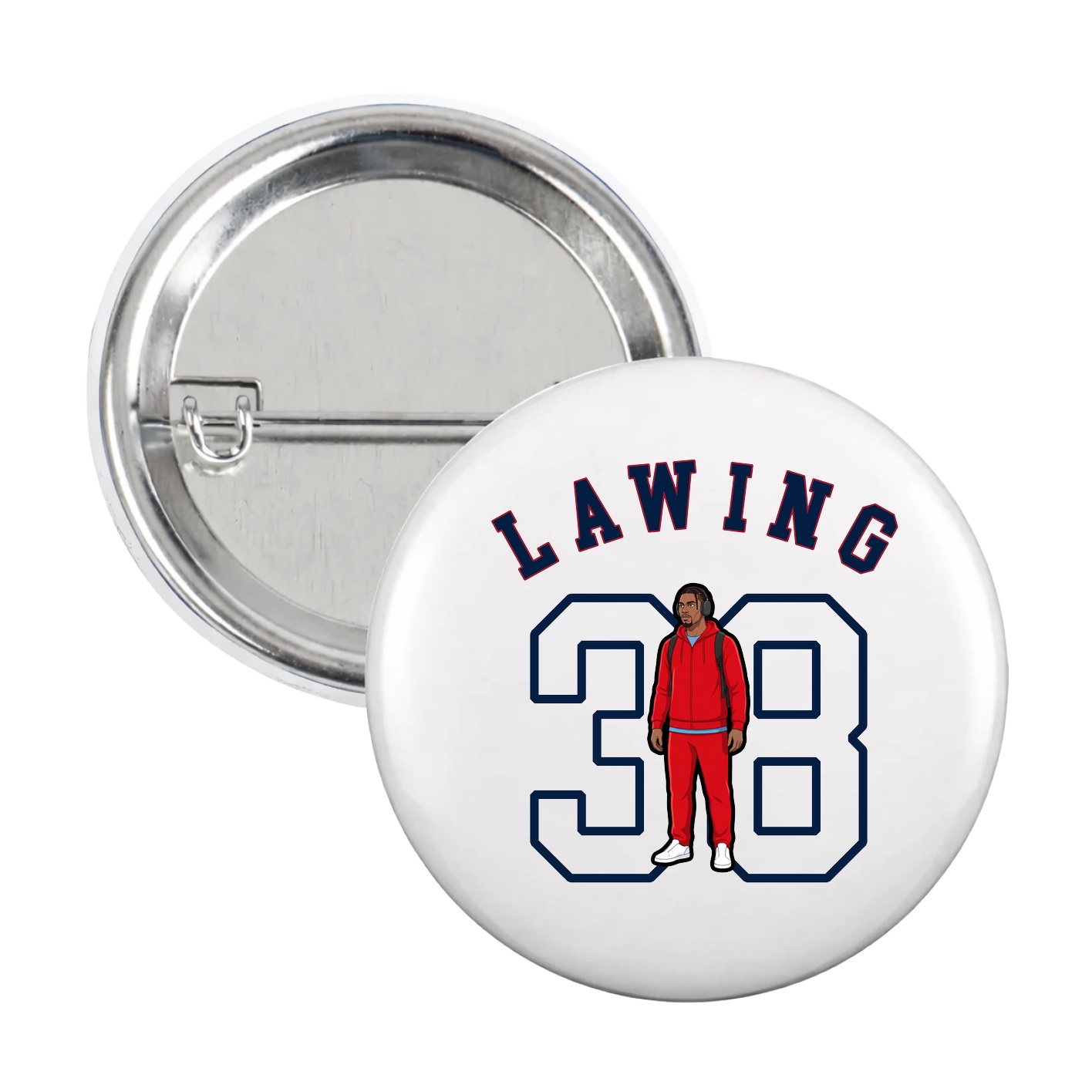 Game Day Button — Shirsey Arch in White