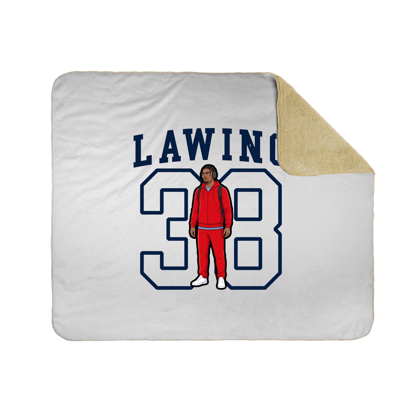 Throw Blanket — Shirsey in White