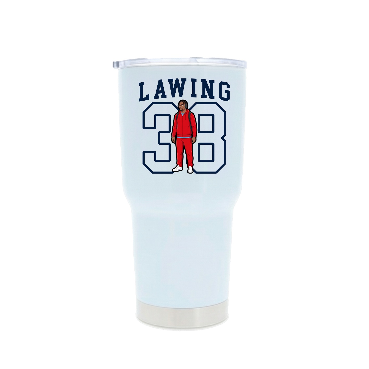 30oz Stainless Steel Tumbler — Shirsey in White