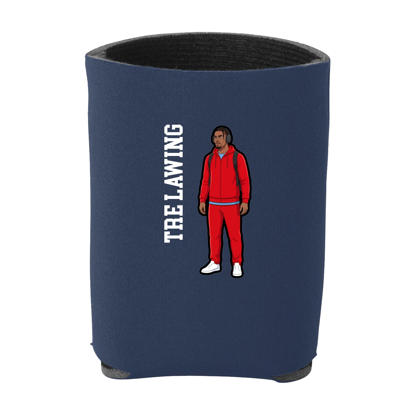 Can Holder — Name Vertical in Navy
