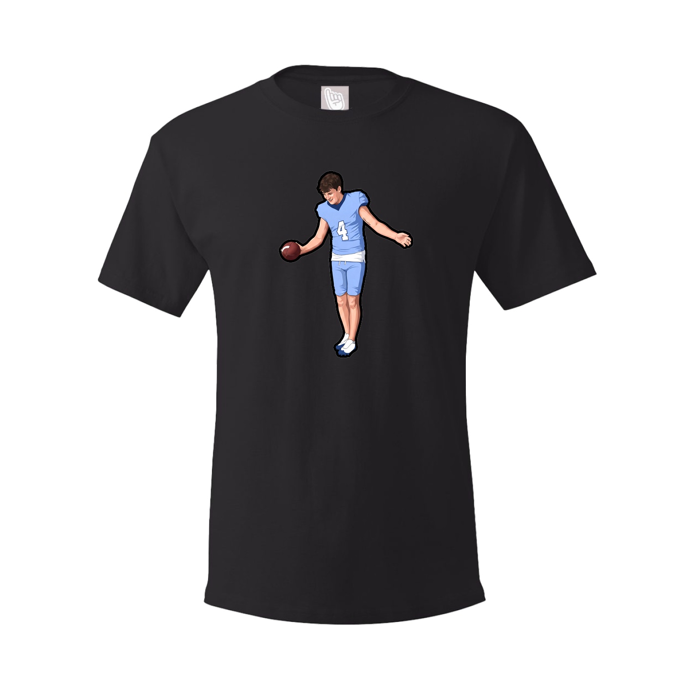 Youth Tee — Name Vertical in Black