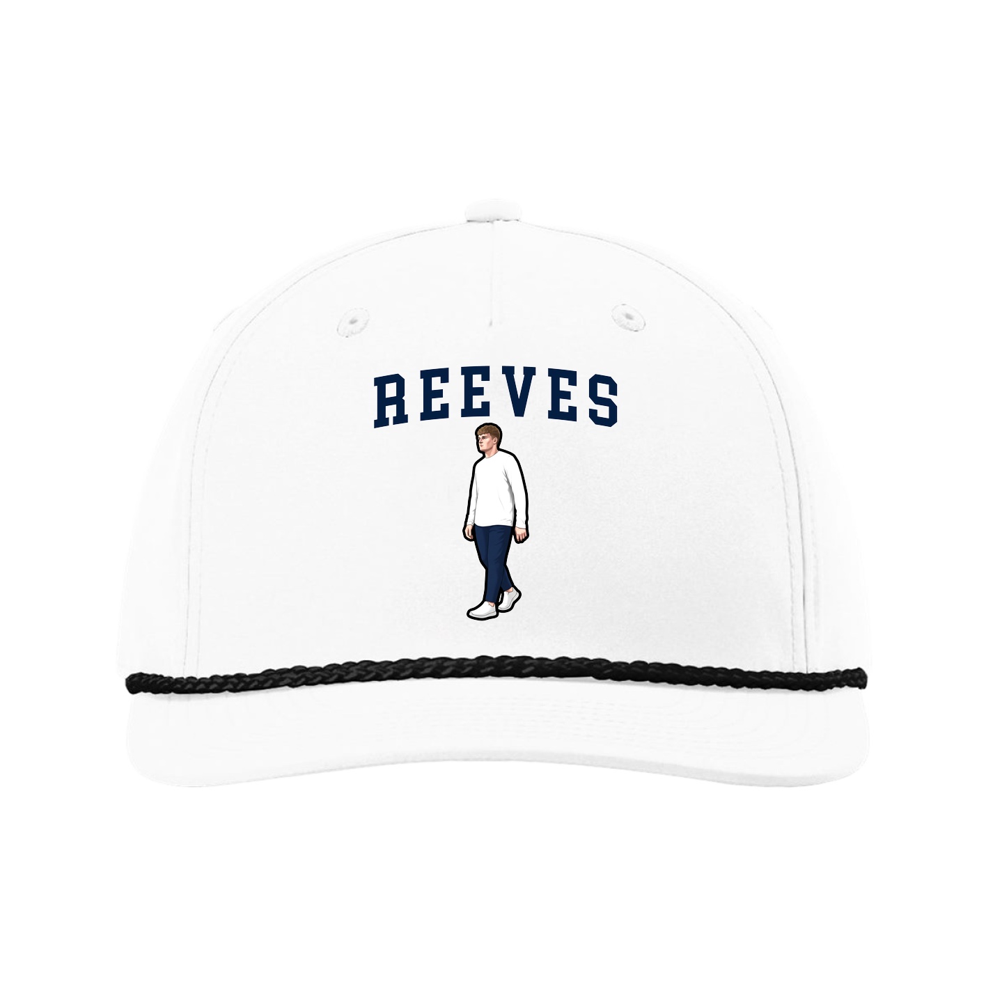 Five-Panel Classic Rope Cap — Shirsey in White