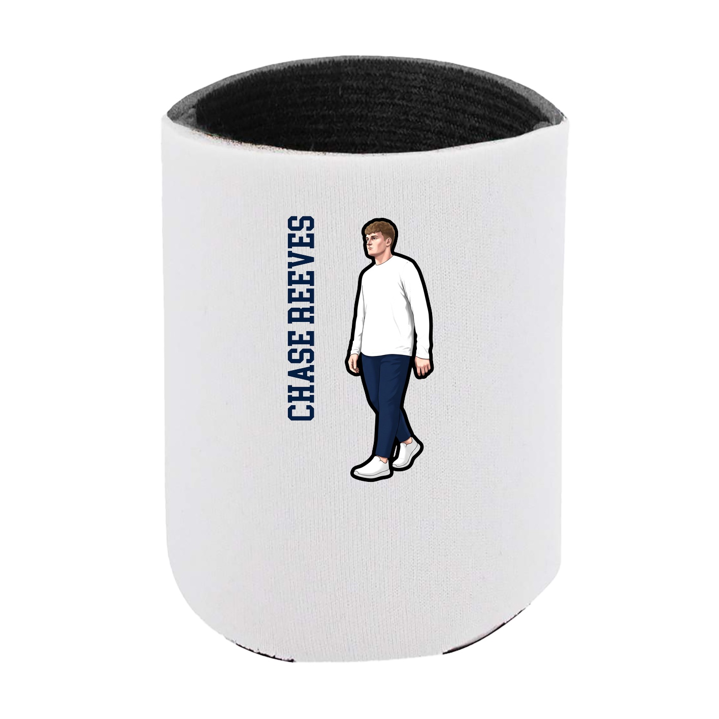 Can Holder — Name Vertical in White