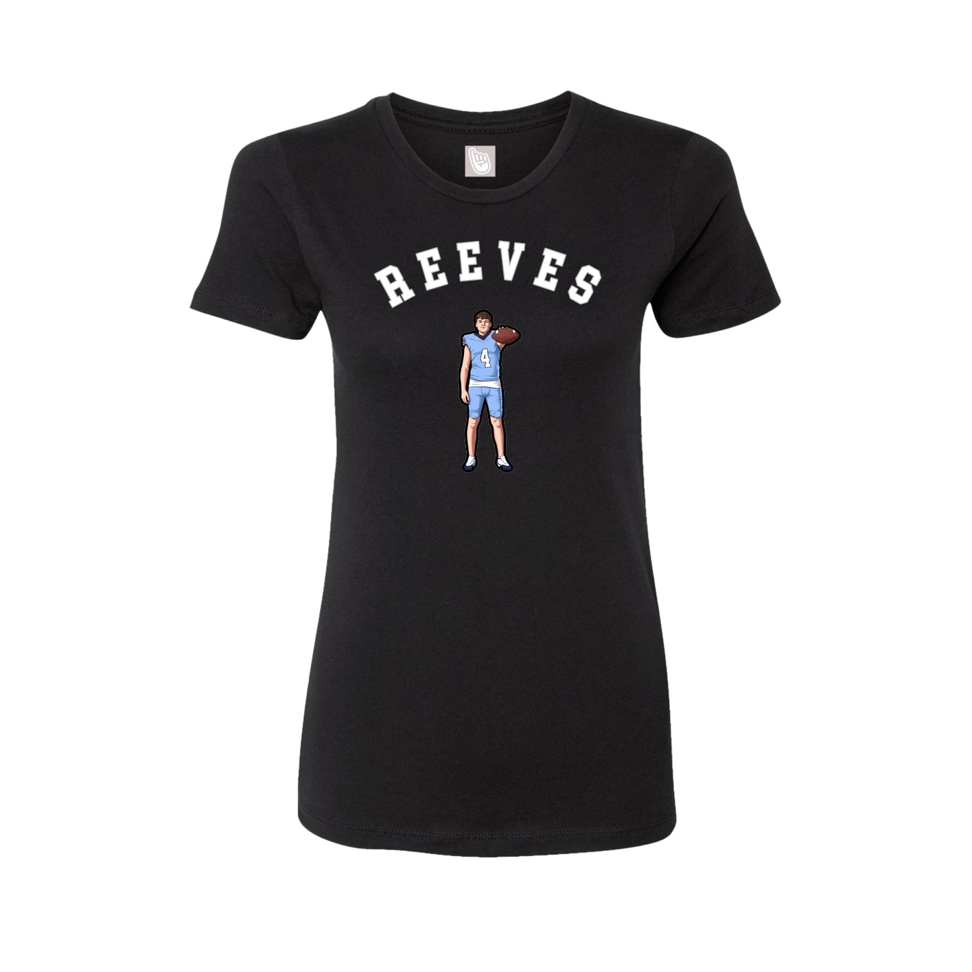 Fitted Women's Tee — Shirsey Arch in Black