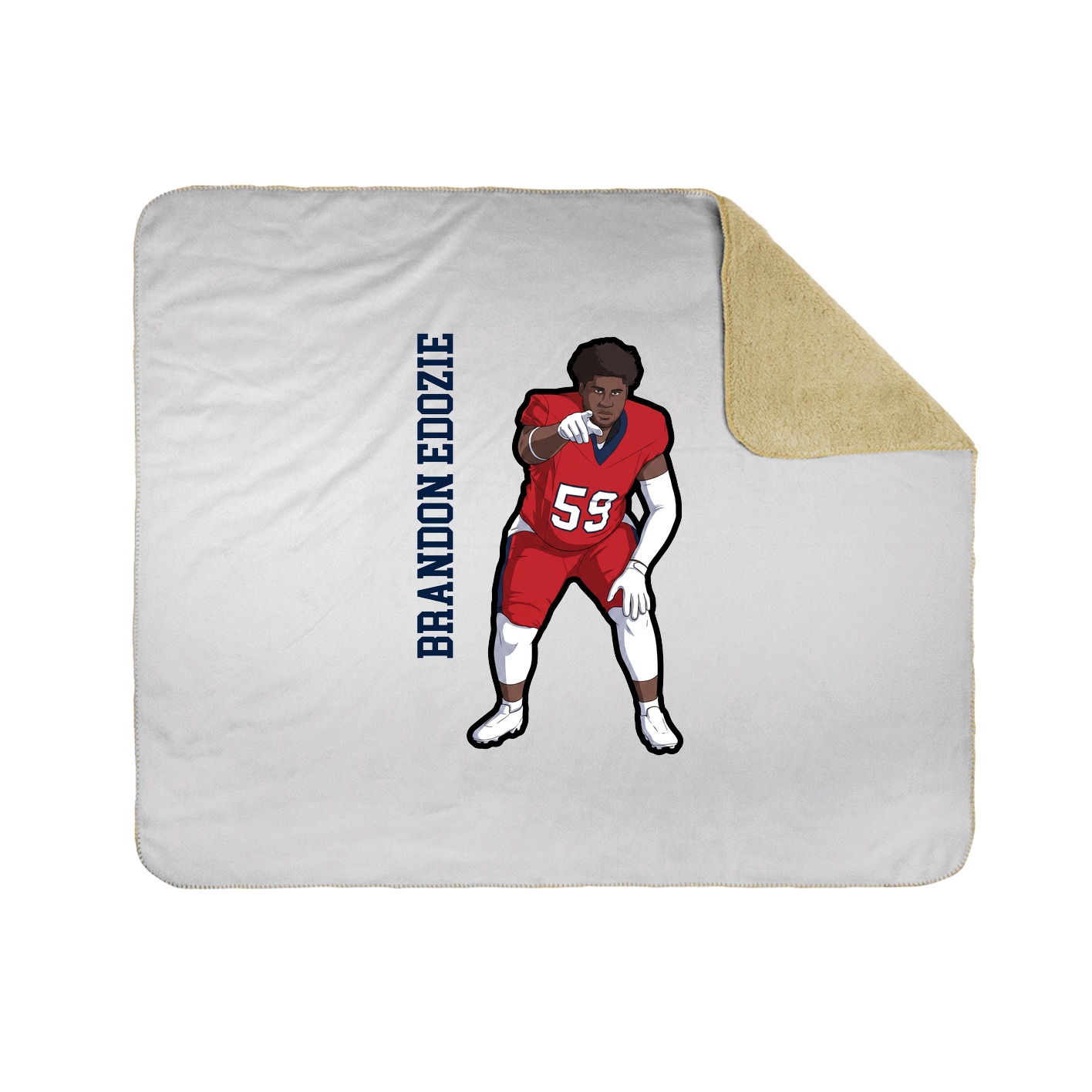 50x60 Sherpa Lined Throw Blanket