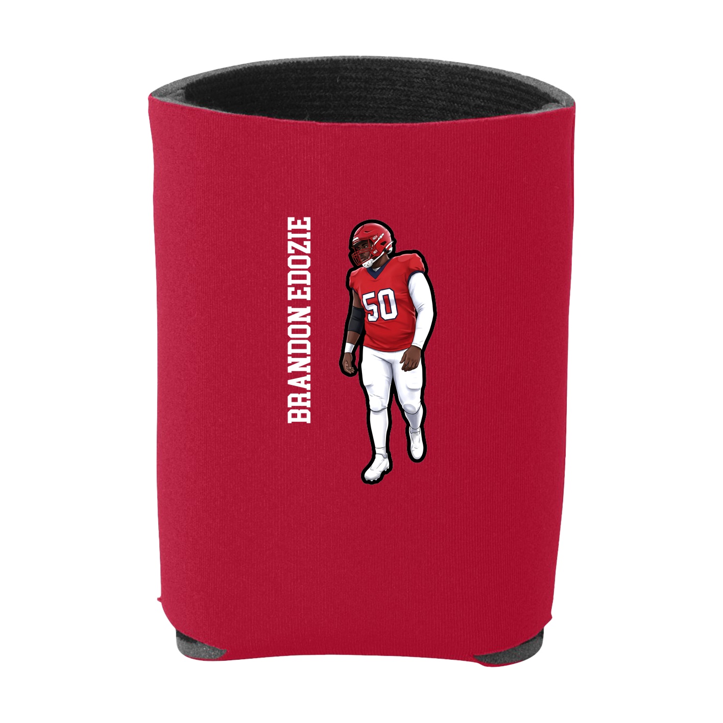 Can Holder — Name Vertical in Red