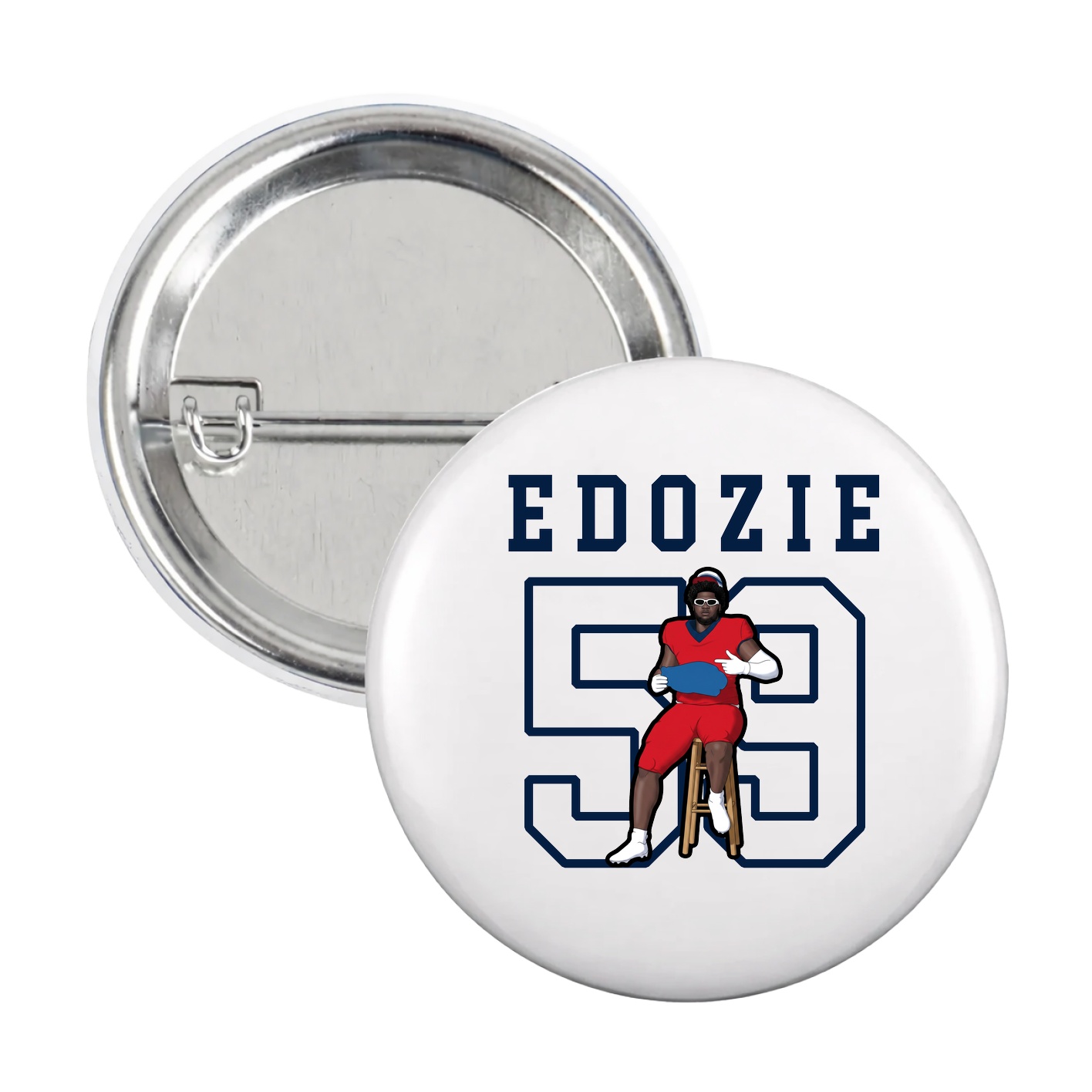 Game Day Button — Shirsey in White