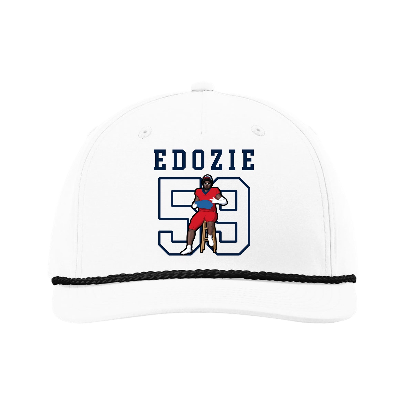 Five-Panel Classic Rope Cap — Shirsey in White