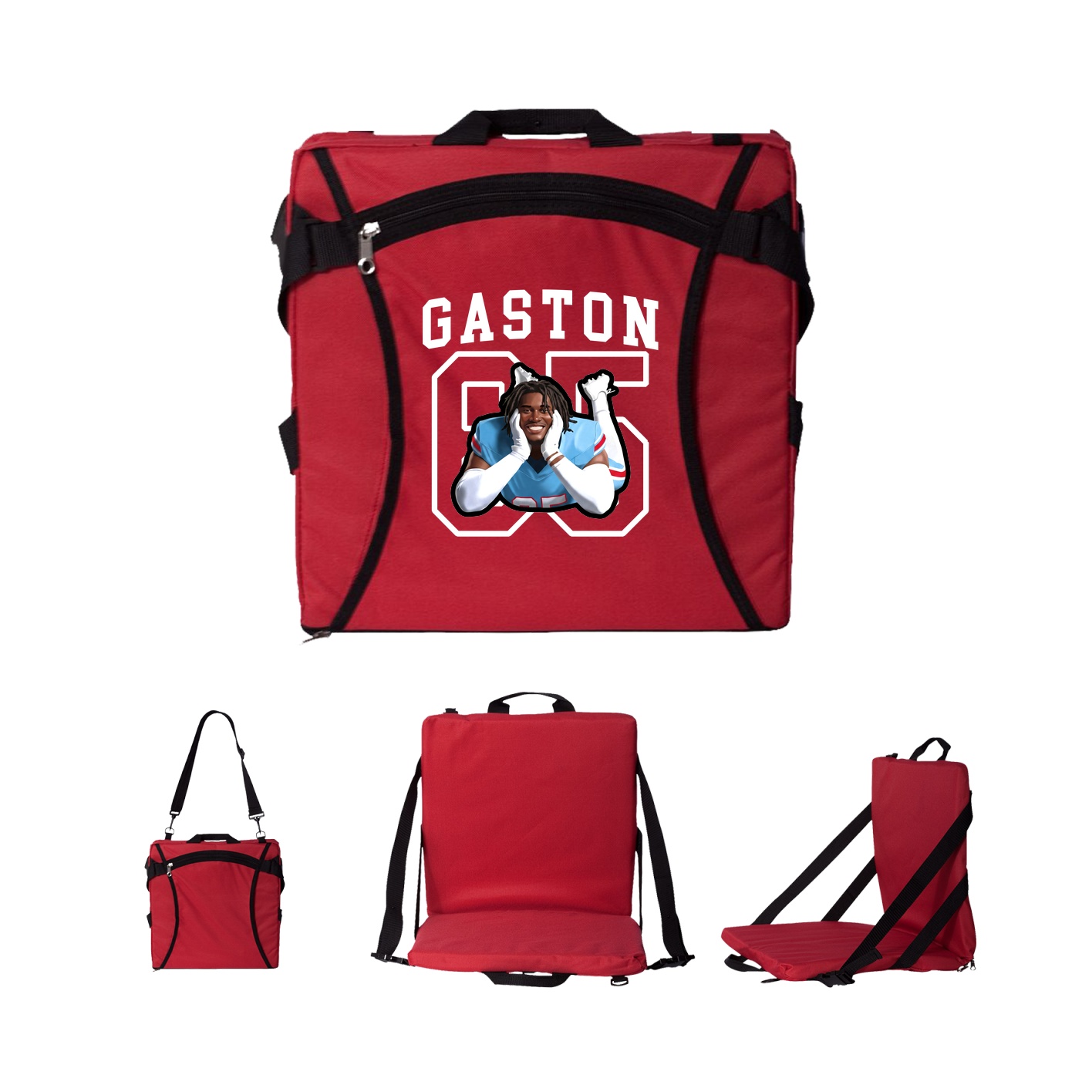 Folding Stadium Seat — Shirsey in Red