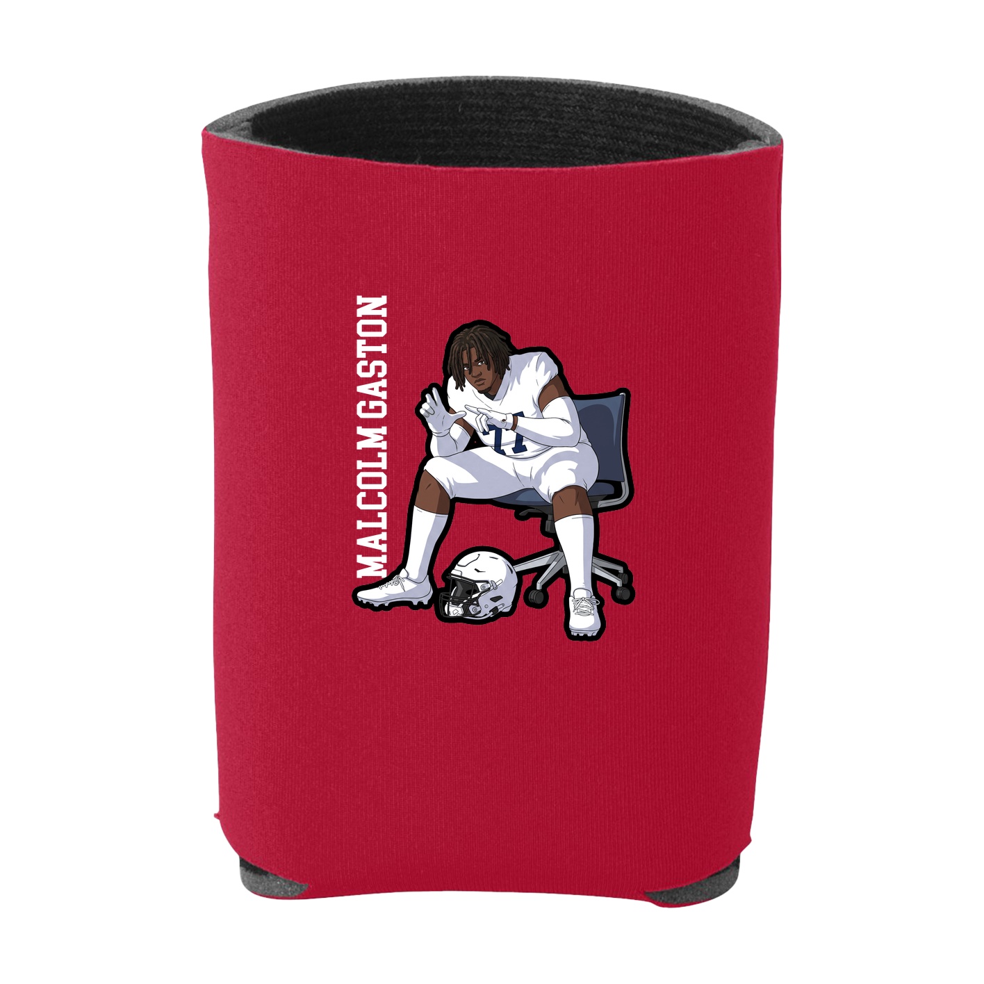 Can Holder — Name Vertical in Red