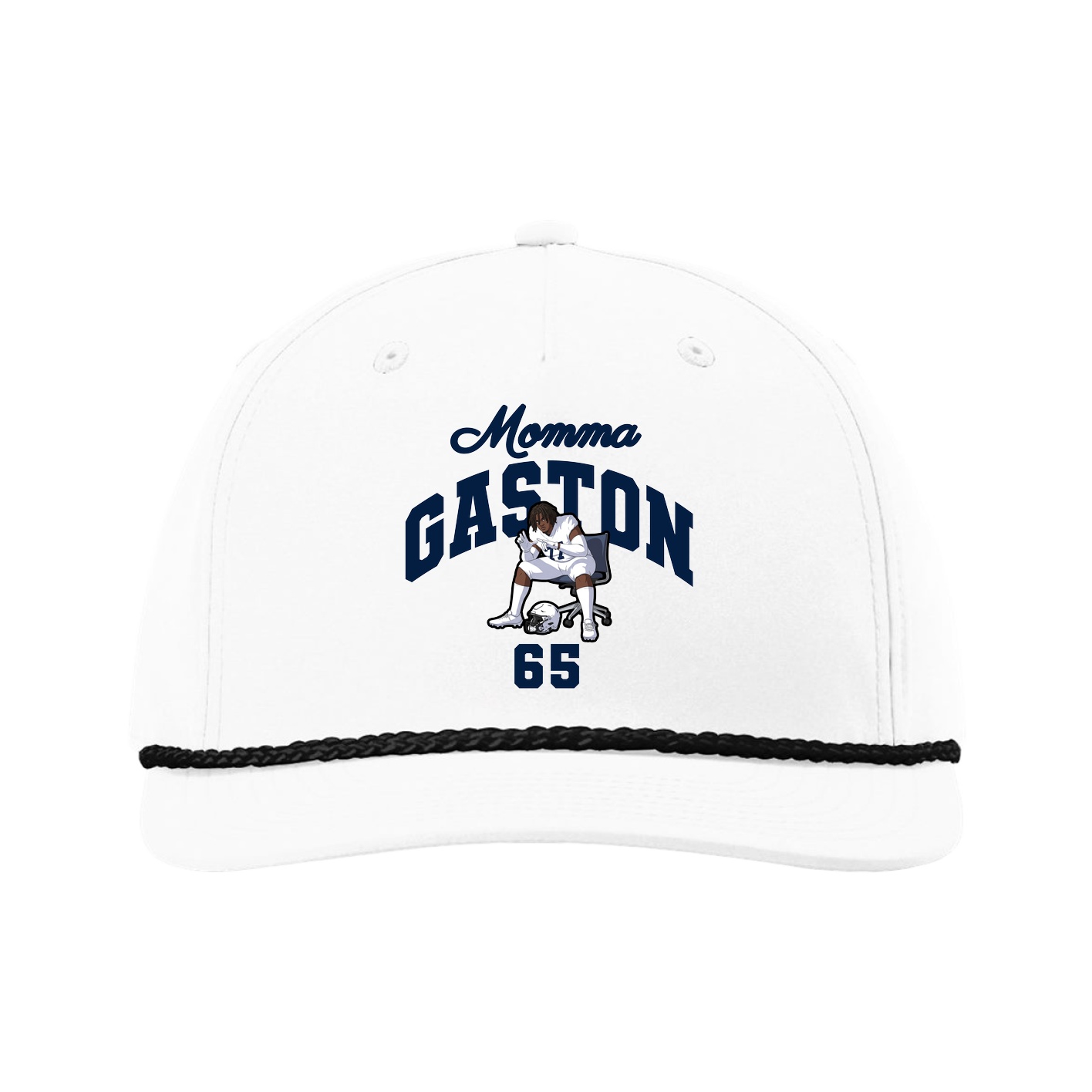 Five-Panel Classic Rope Cap — Mothers Day Arch in White