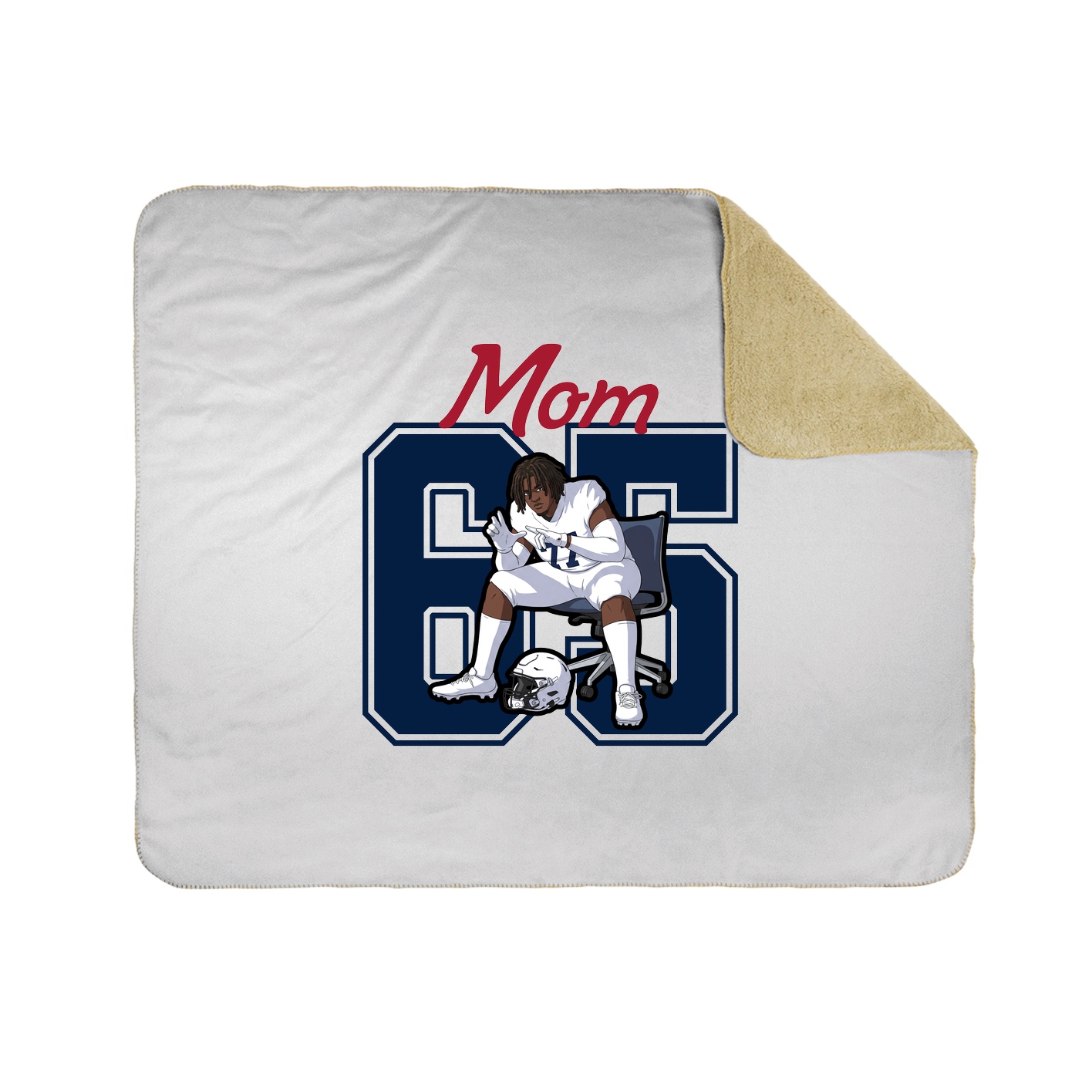 Throw Blanket — Mothers Day Shirsey in White