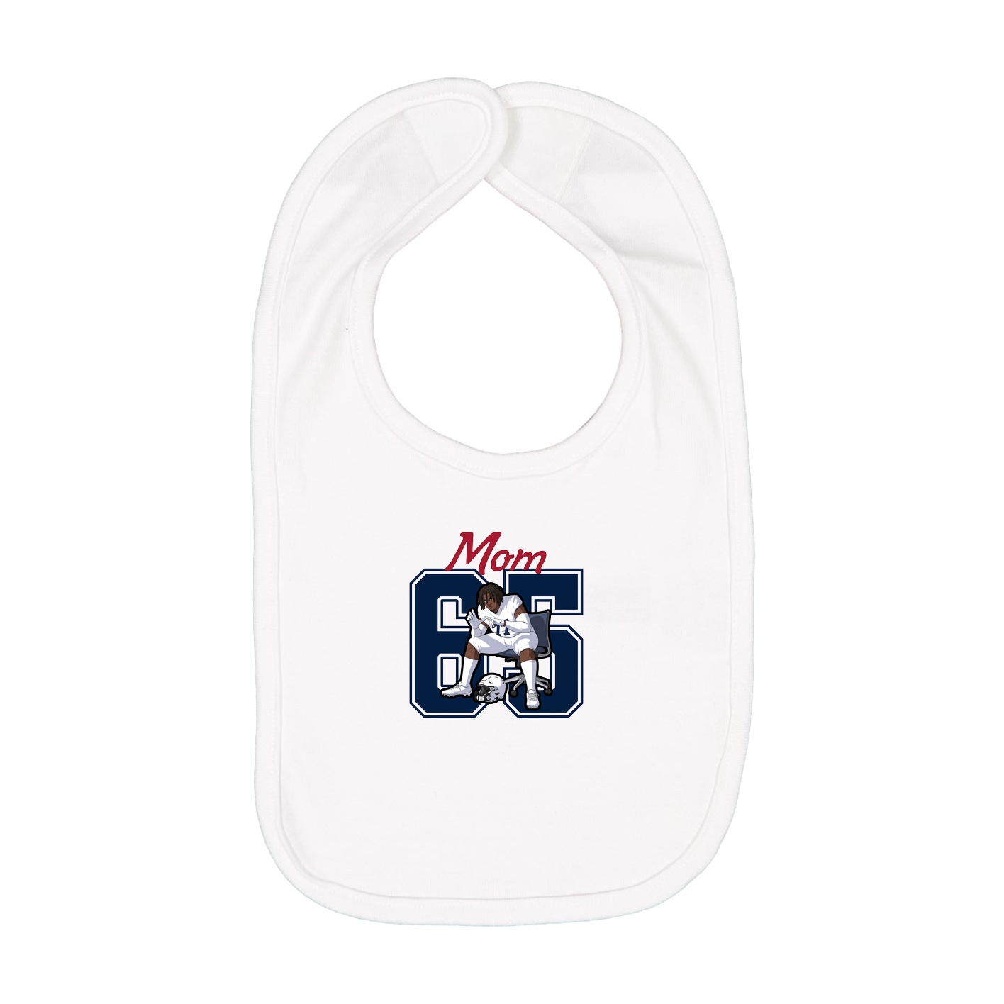 Infant Bib — Mothers Day Shirsey in White