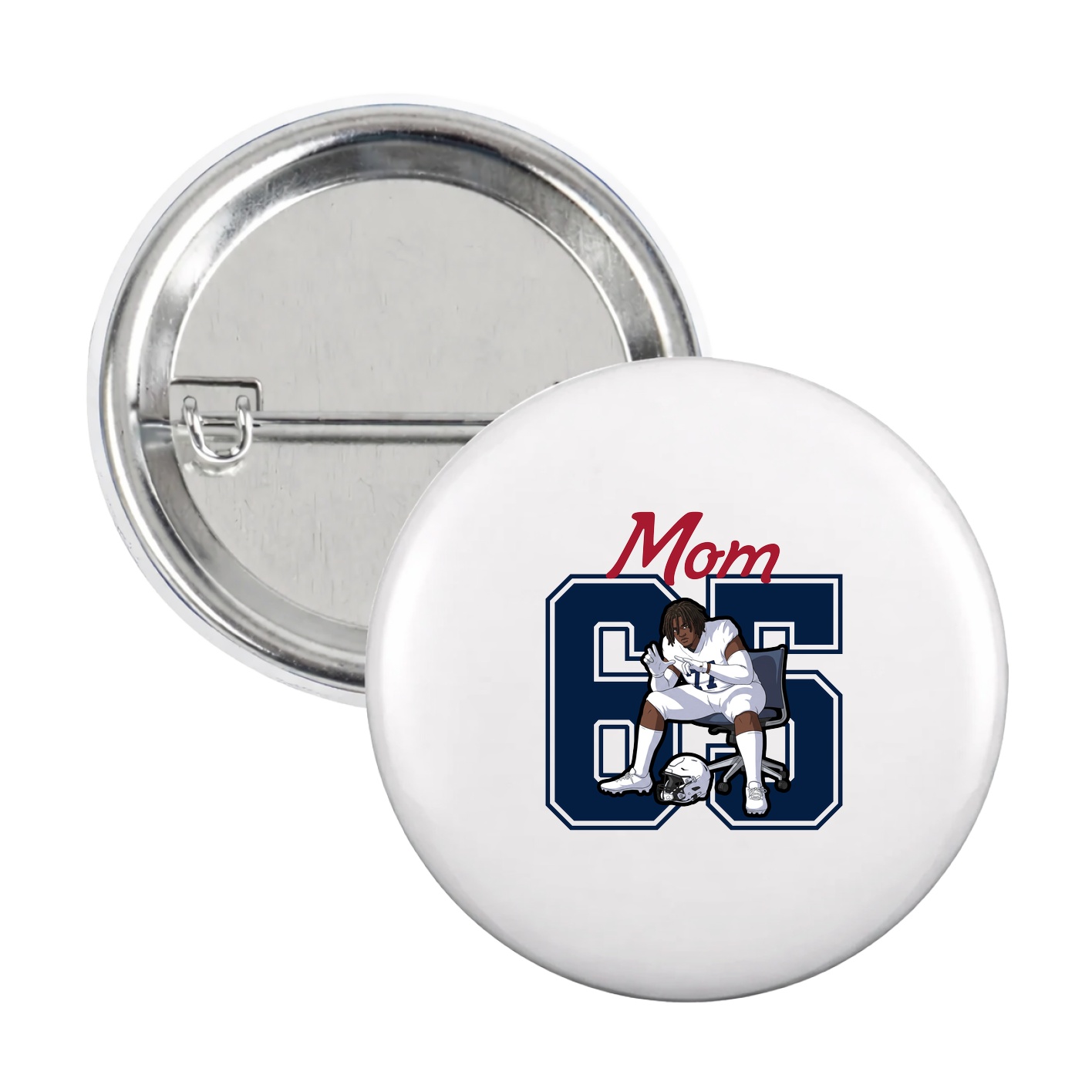 Game Day Button — Mothers Day Shirsey in White