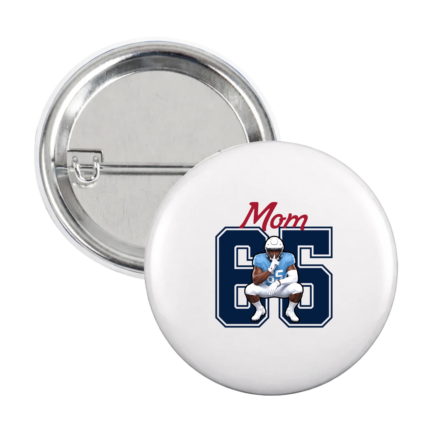 Game Day Button — Mothers Day Shirsey in White
