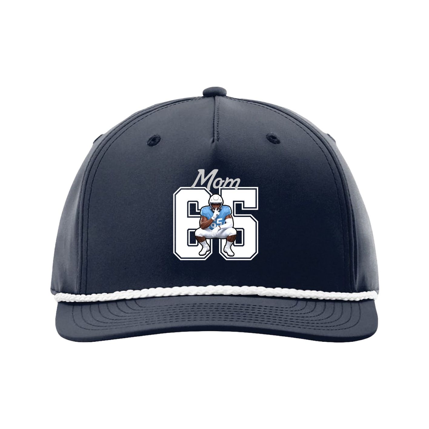Five-Panel Classic Rope Cap — Mothers Day Shirsey in Navy