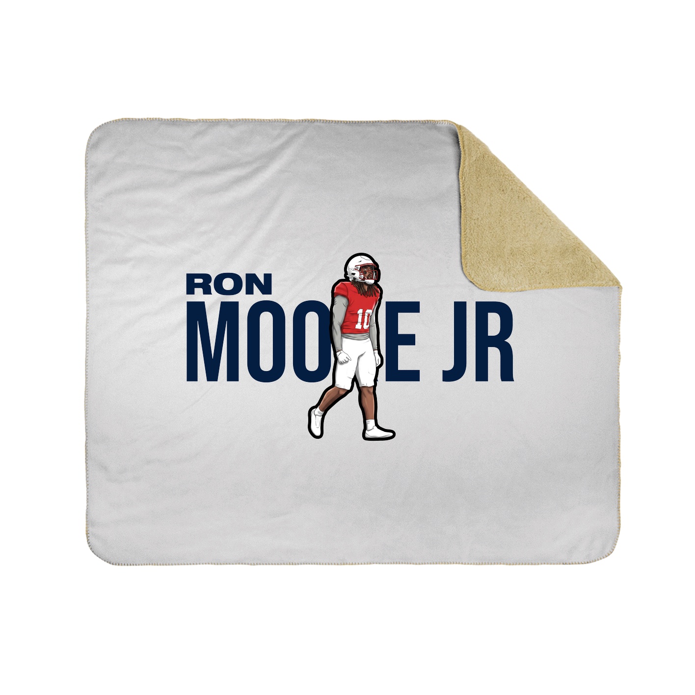 Throw Blanket — Player Name in White