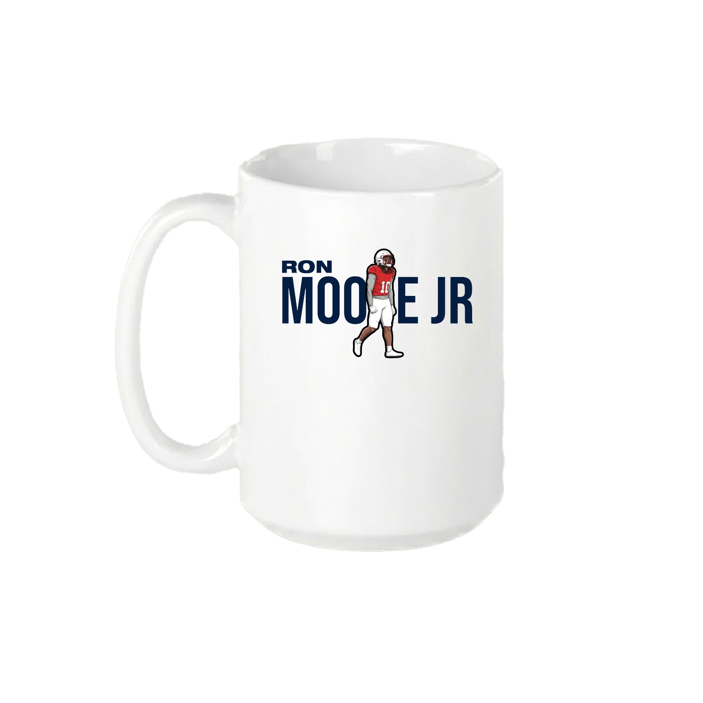15oz Coffee Mug — Player Name in White