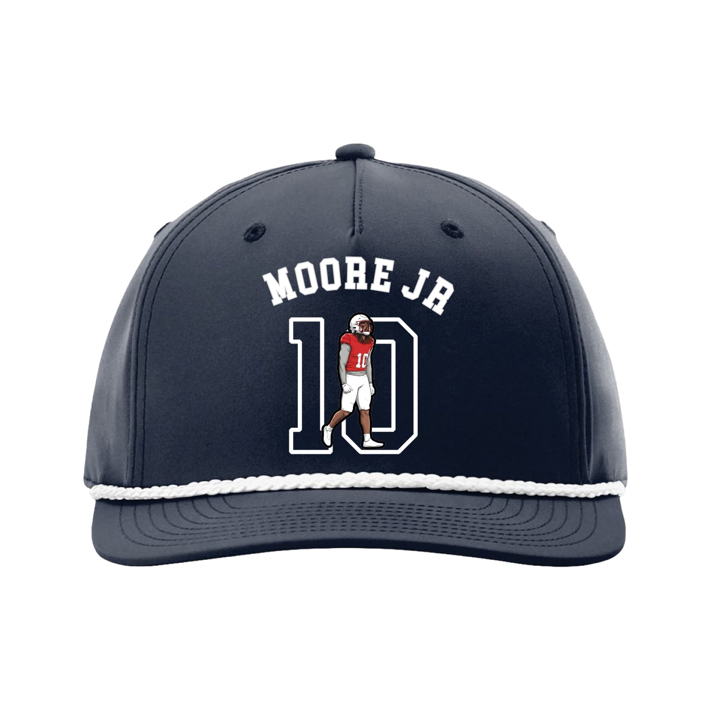 Five-Panel Classic Rope Cap — Shirsey Arch in Navy