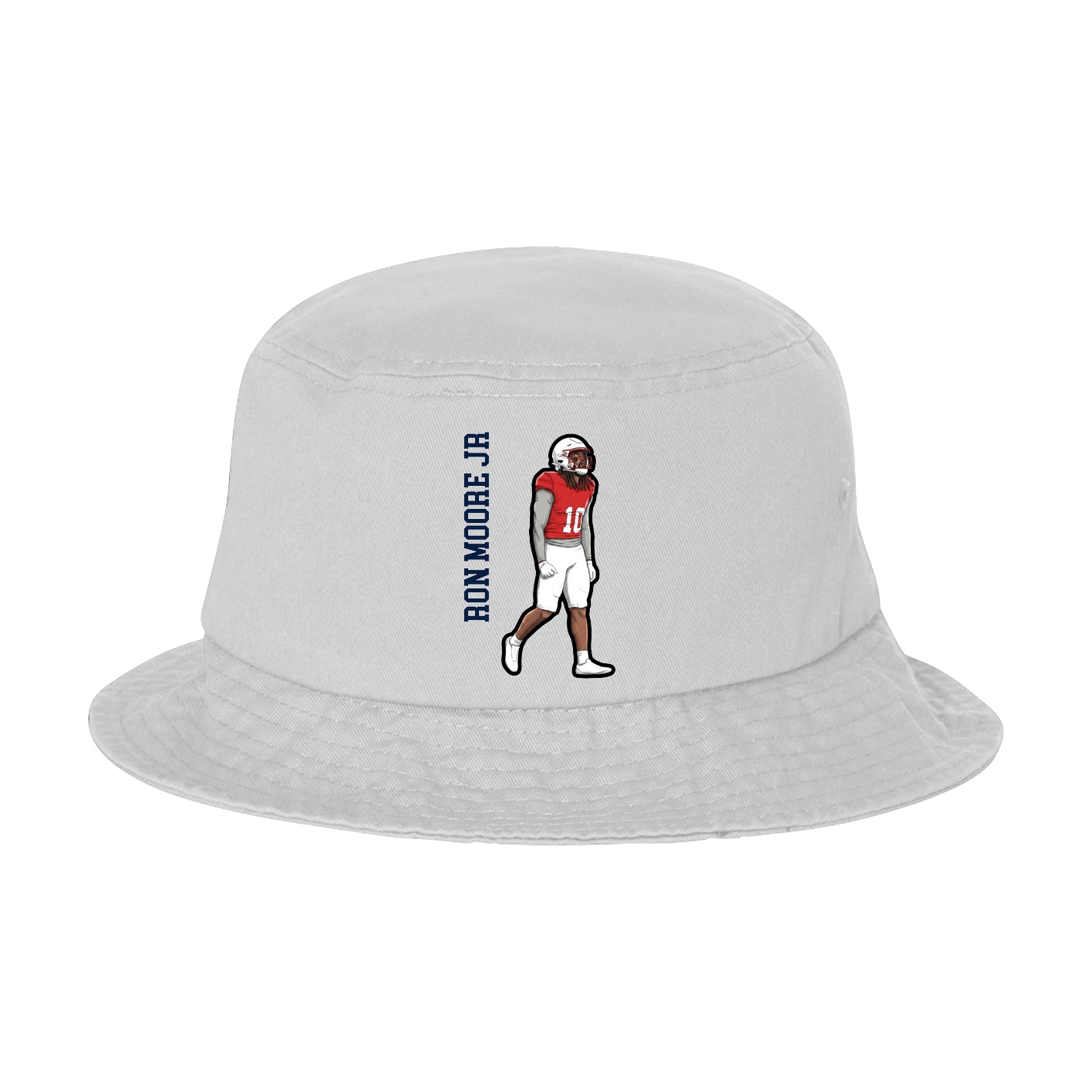 Bucket Cap — Name Vertical in White