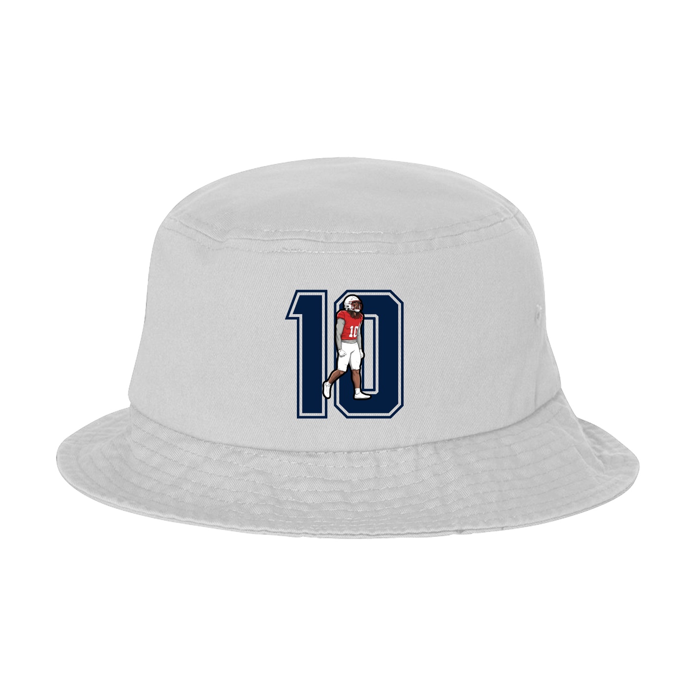 Bucket Cap — Number in White