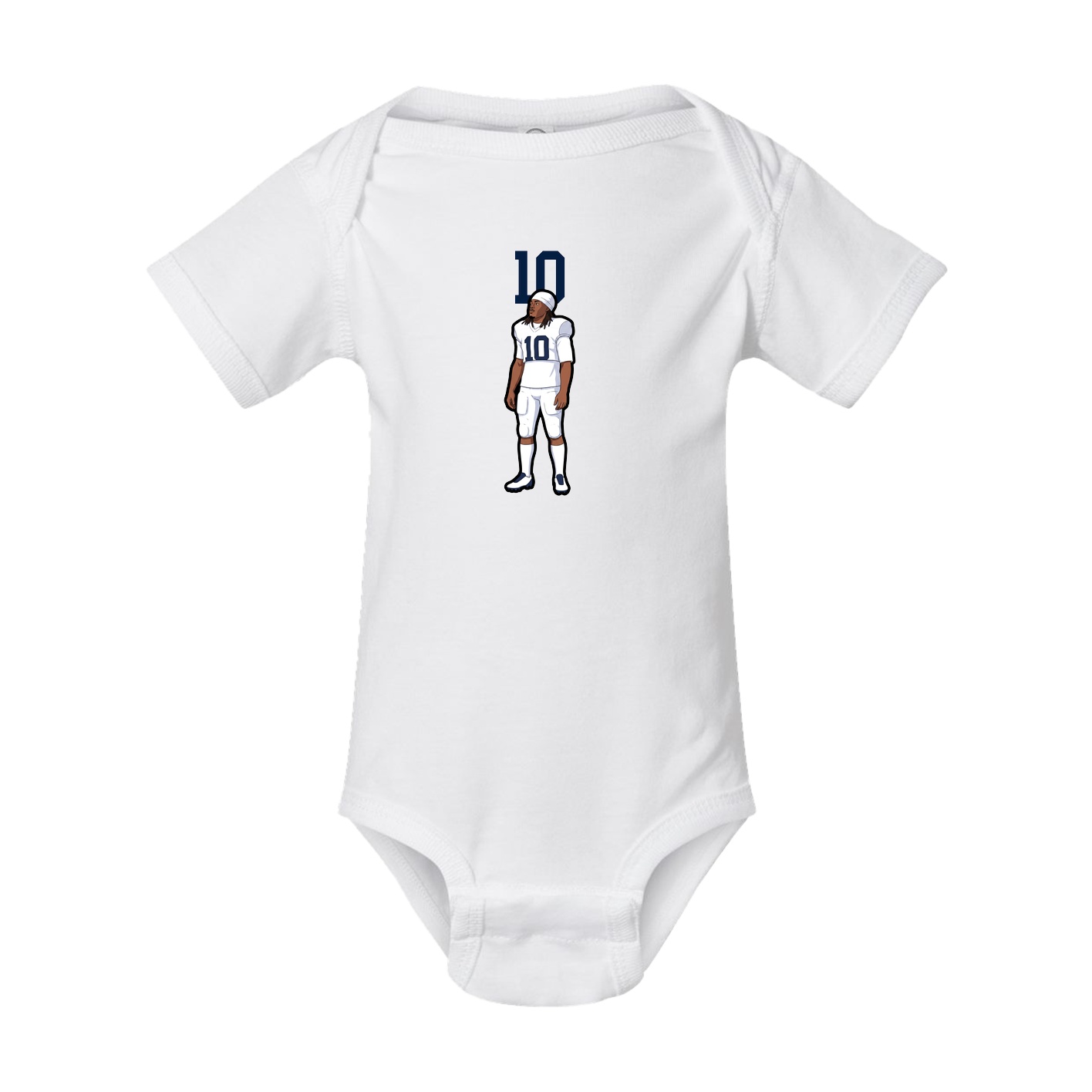 Baby Onesie — Number Top in White