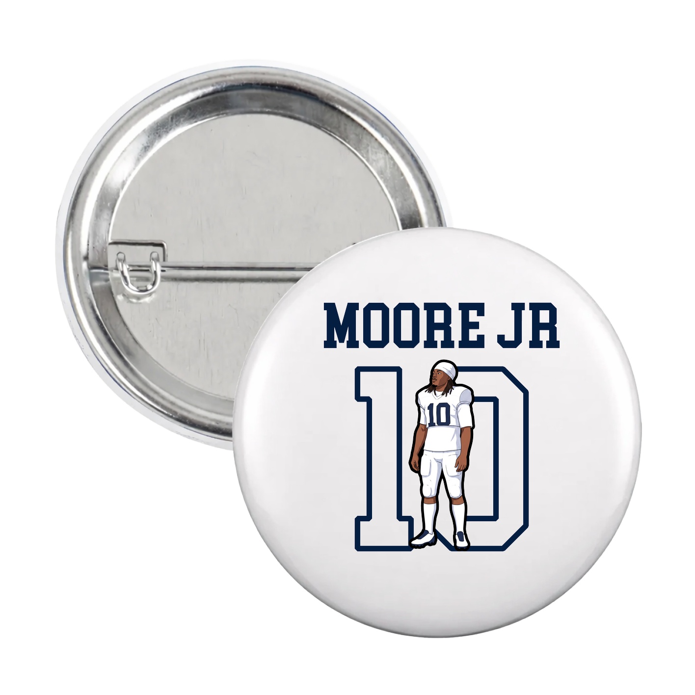 Game Day Button — Shirsey in White