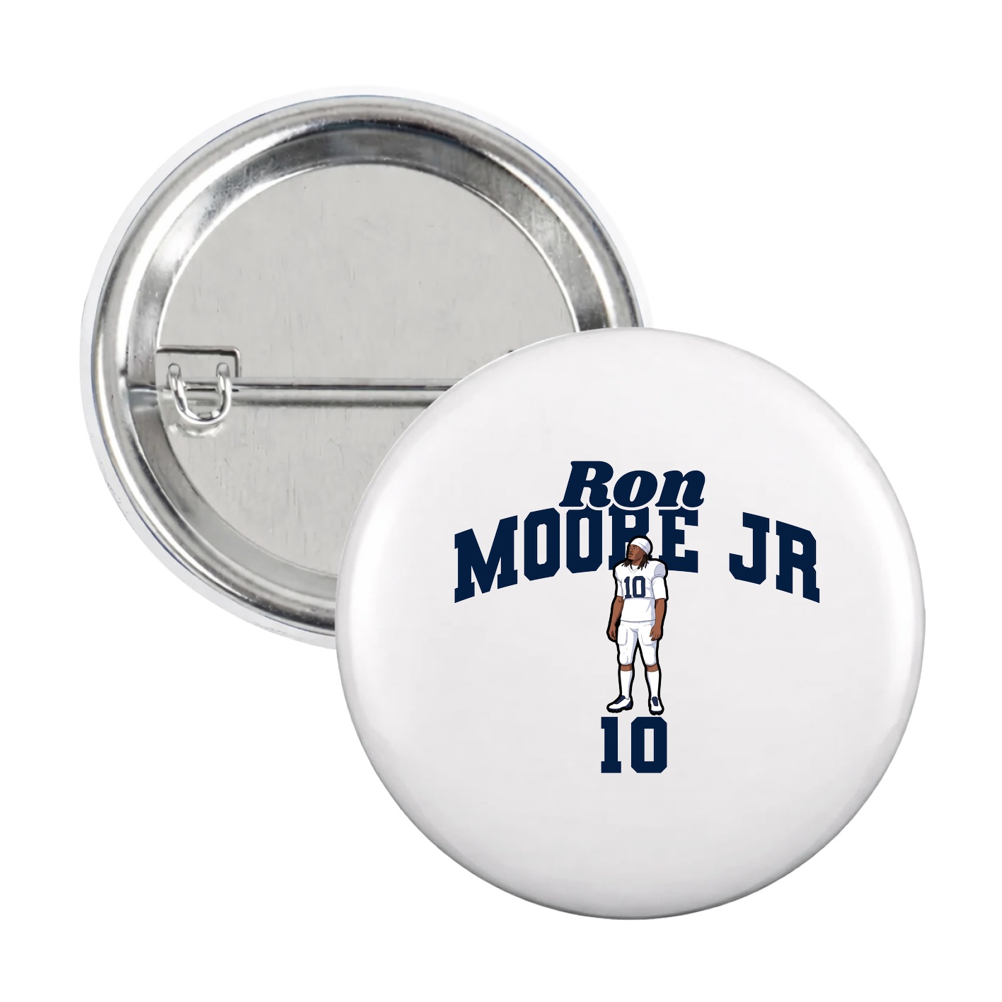 Game Day Button — Signature Arch in White