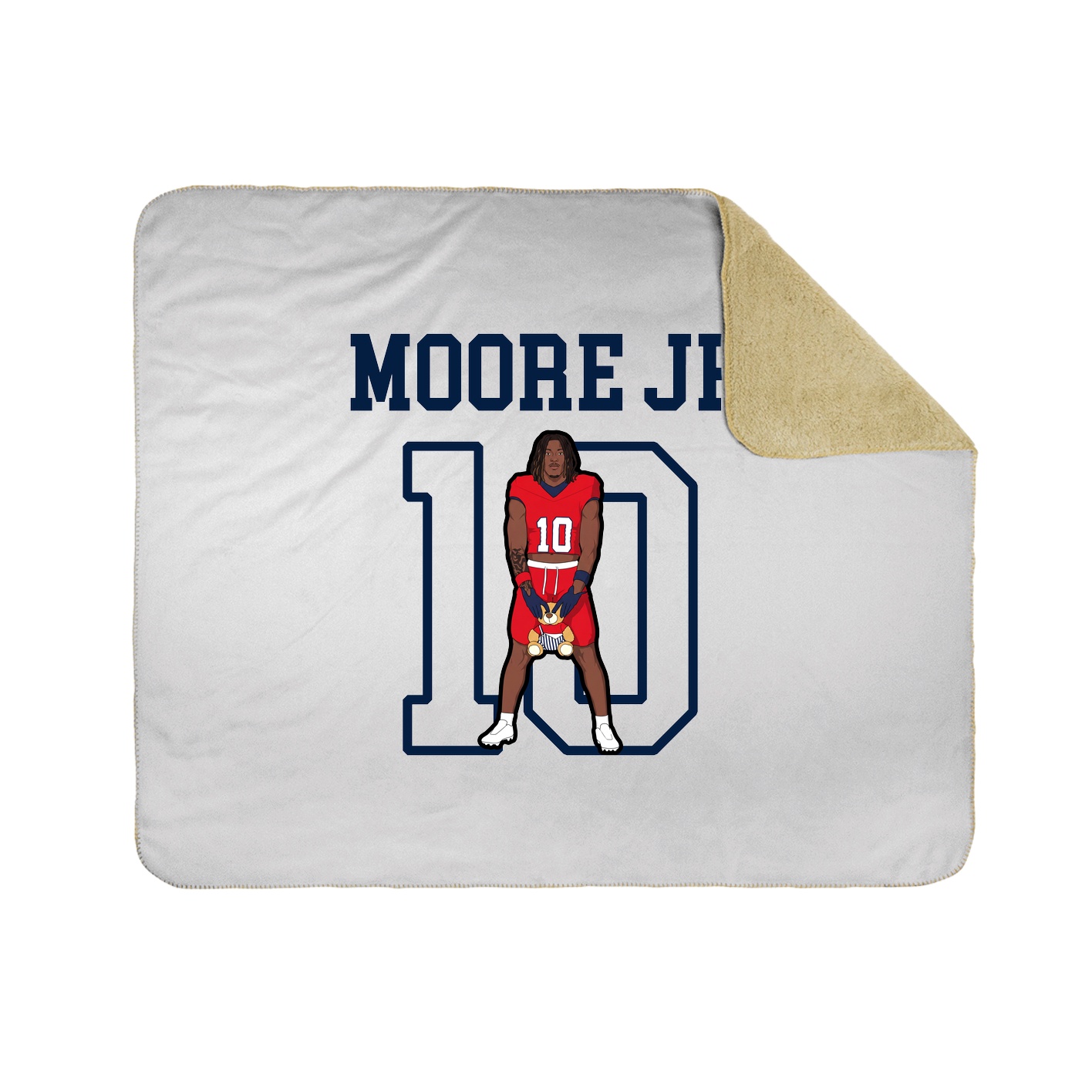 50x60 Sherpa Lined Throw Blanket