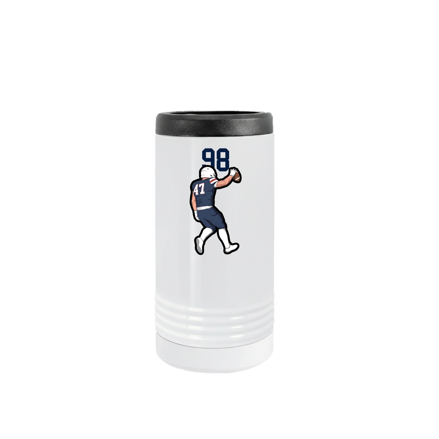Slim Beverage Holder — Number Top in White