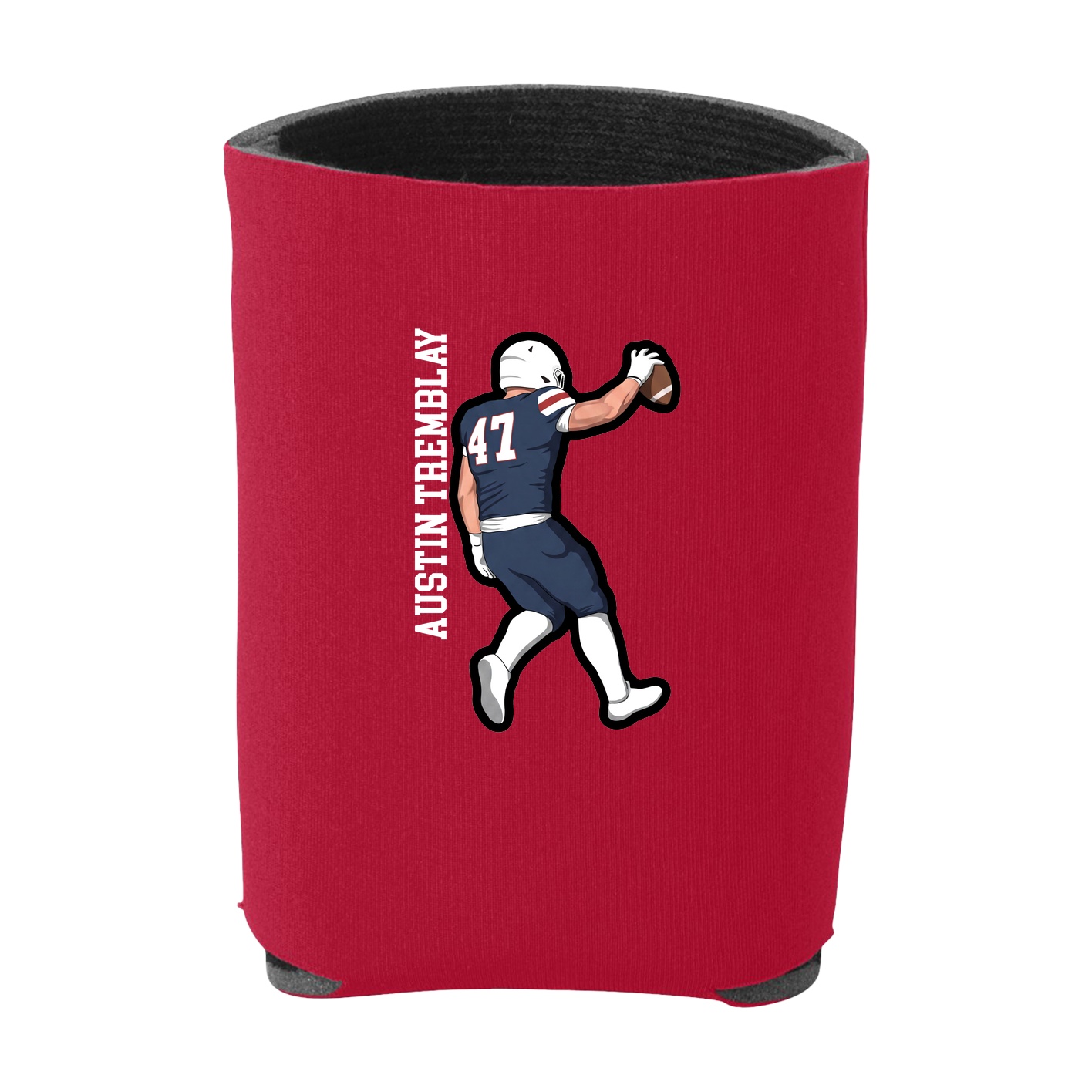 Can Holder — Name Vertical in Red