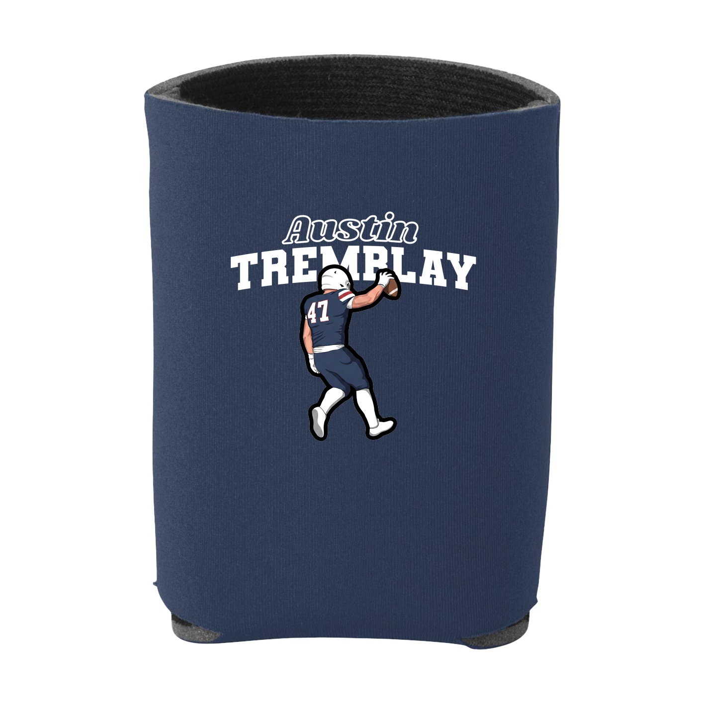 Can Holder — Name Arch in Navy