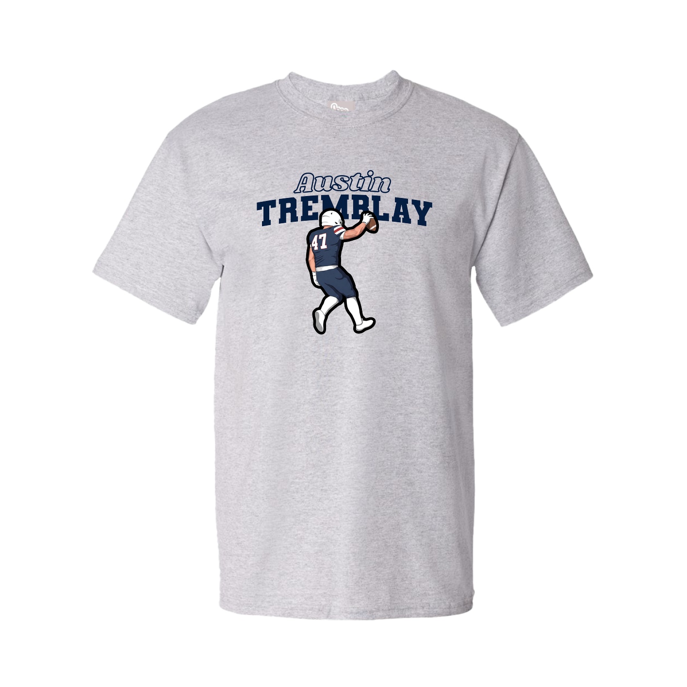 Tee — Name Arch in Grey
