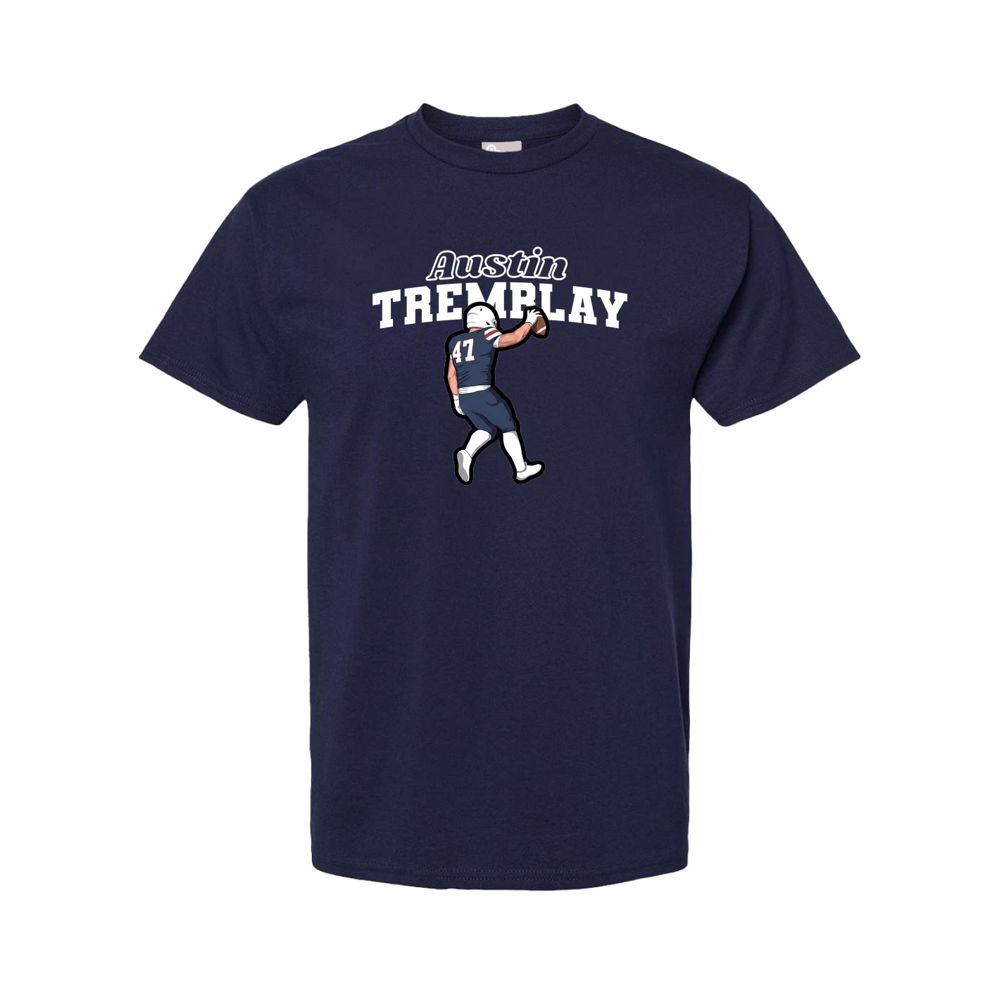 Youth Tee — Name Arch in Navy