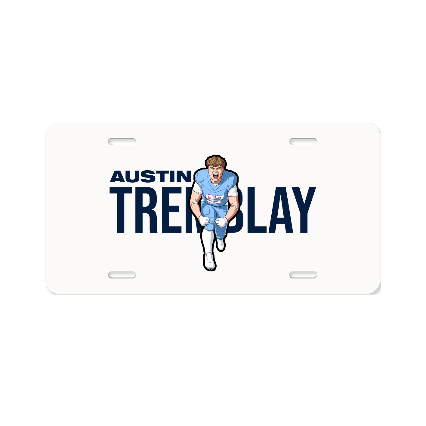 License Plate — Player Name in Classic