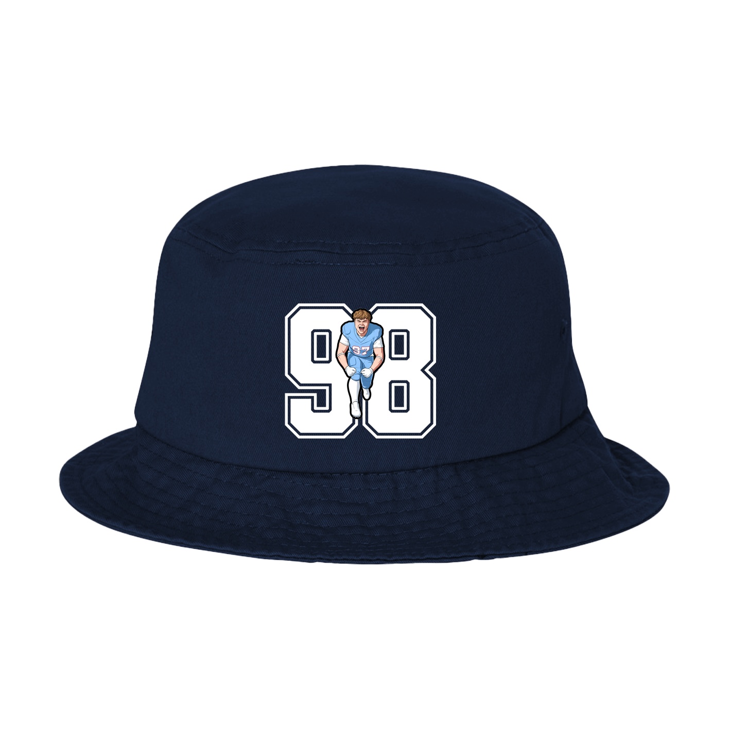 Bucket Cap — Number in Navy