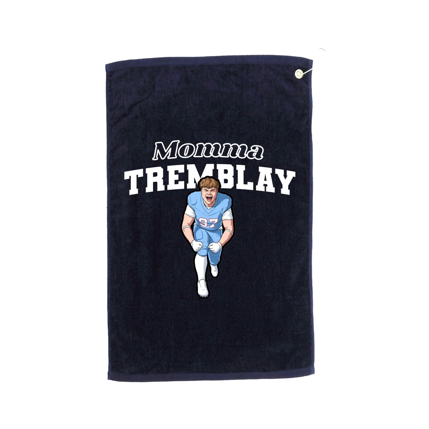Golf Towel — Mothers Day Block in Navy