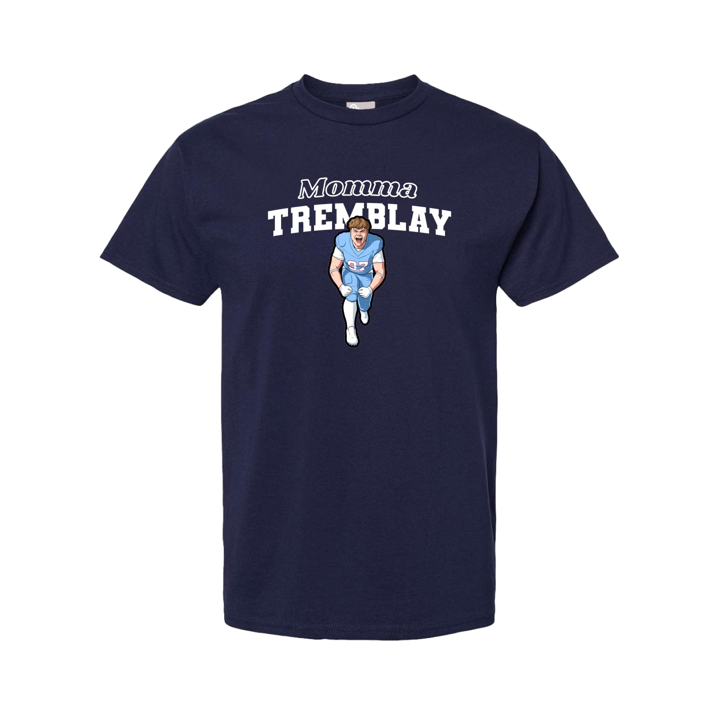 Youth Tee — Mothers Day Block in Navy
