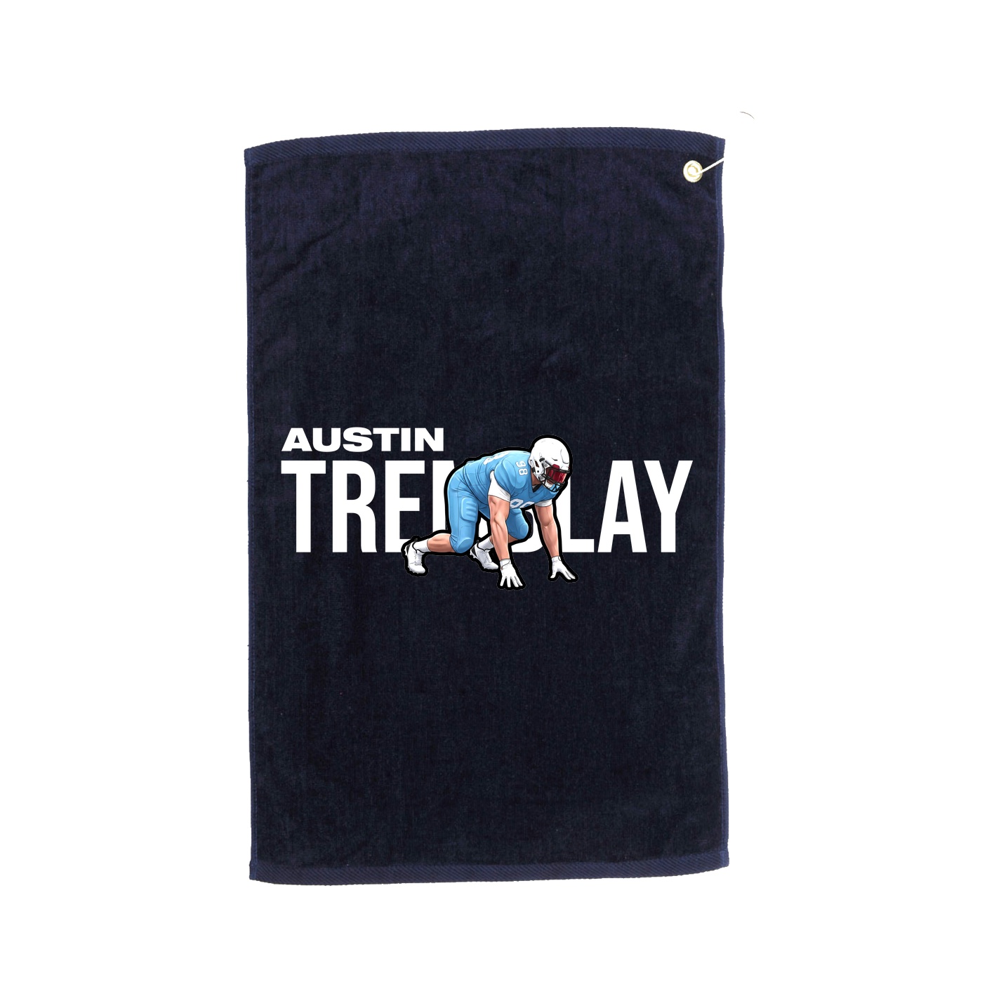Golf Towel — Player Name in Navy