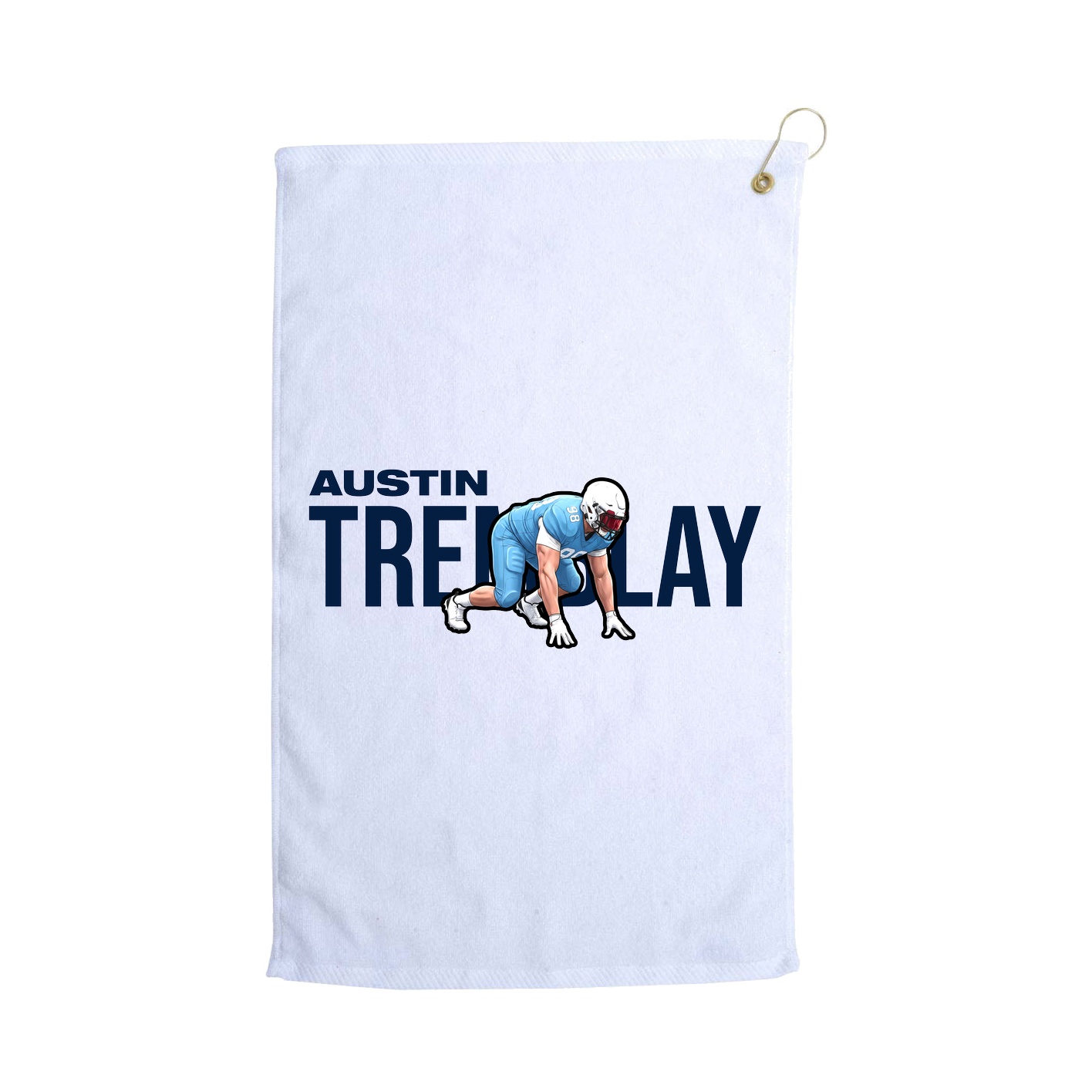 Golf Towel — Player Name in White