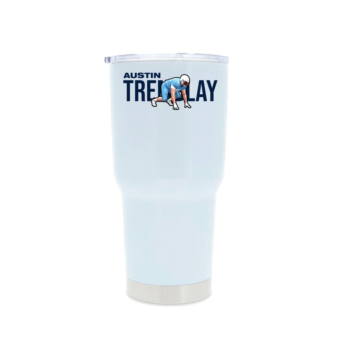 30oz Stainless Steel Tumbler — Player Name in White