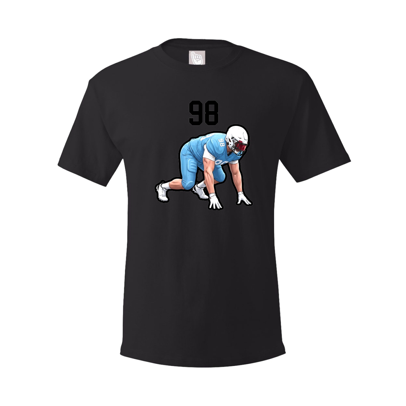 Youth Tee — Number Top in Black