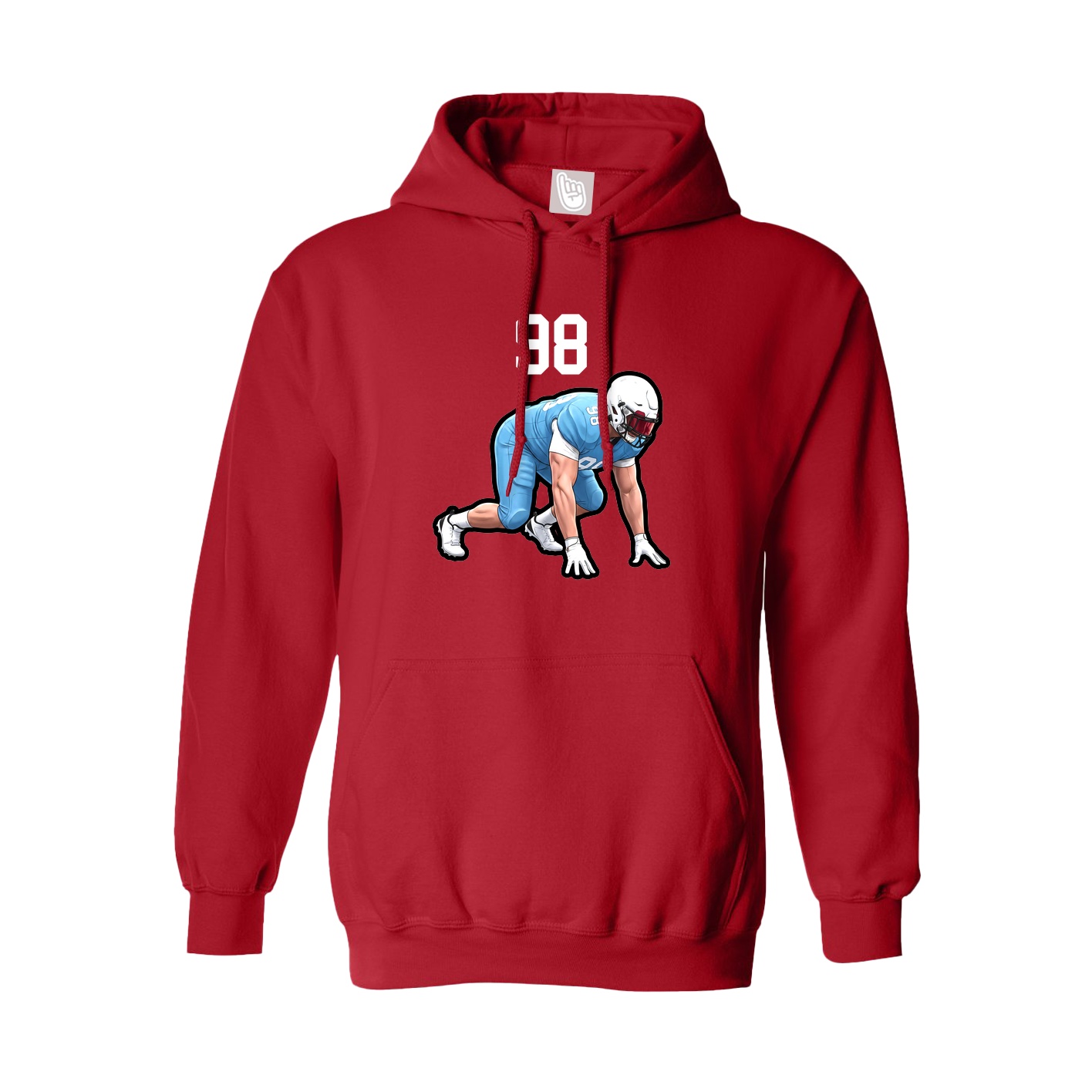 Hoodie — Number Top in Red