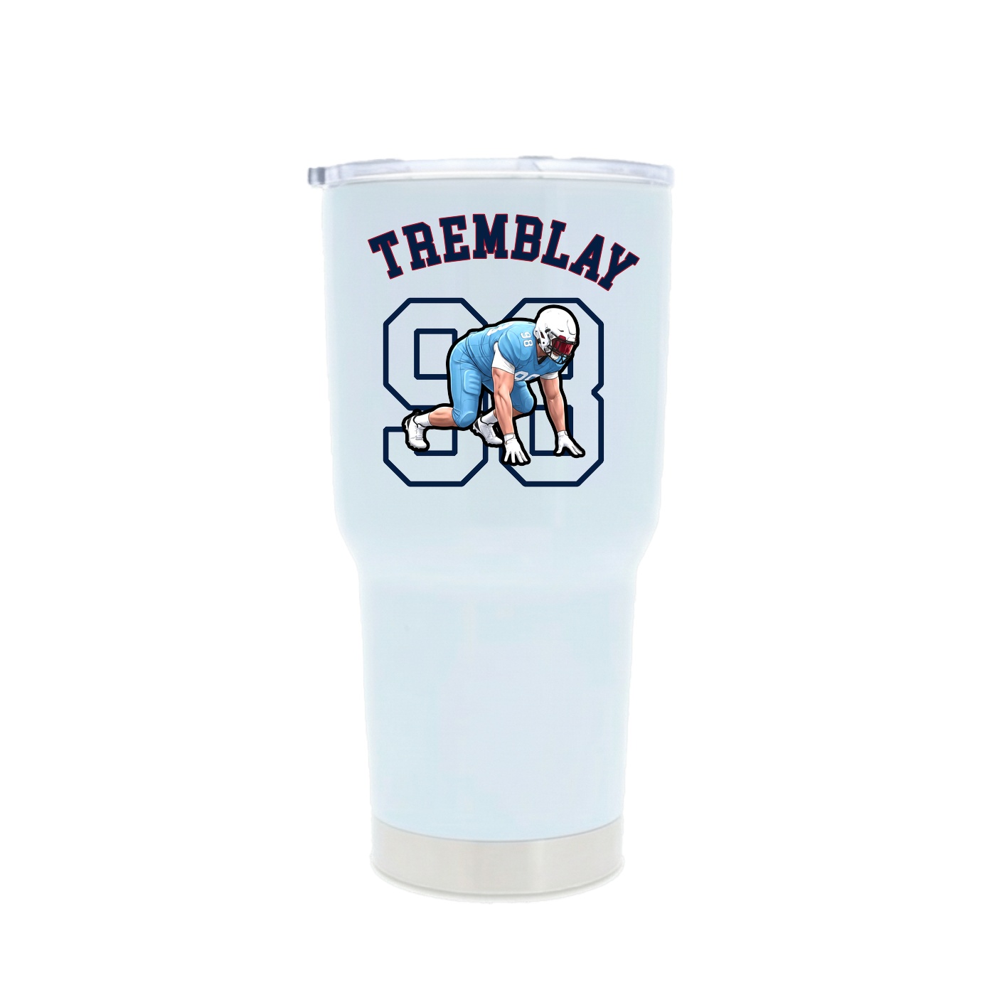 30oz Stainless Steel Tumbler — Shirsey Arch in White