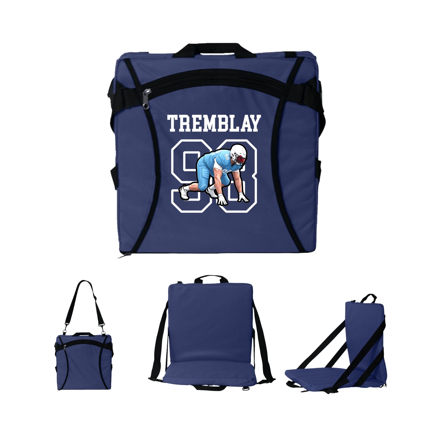 Folding Stadium Seat — Shirsey in Navy