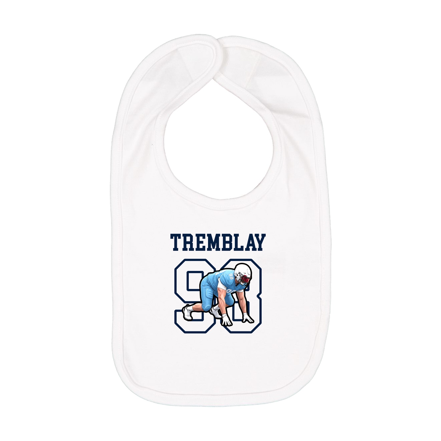 Infant Bib — Shirsey in White