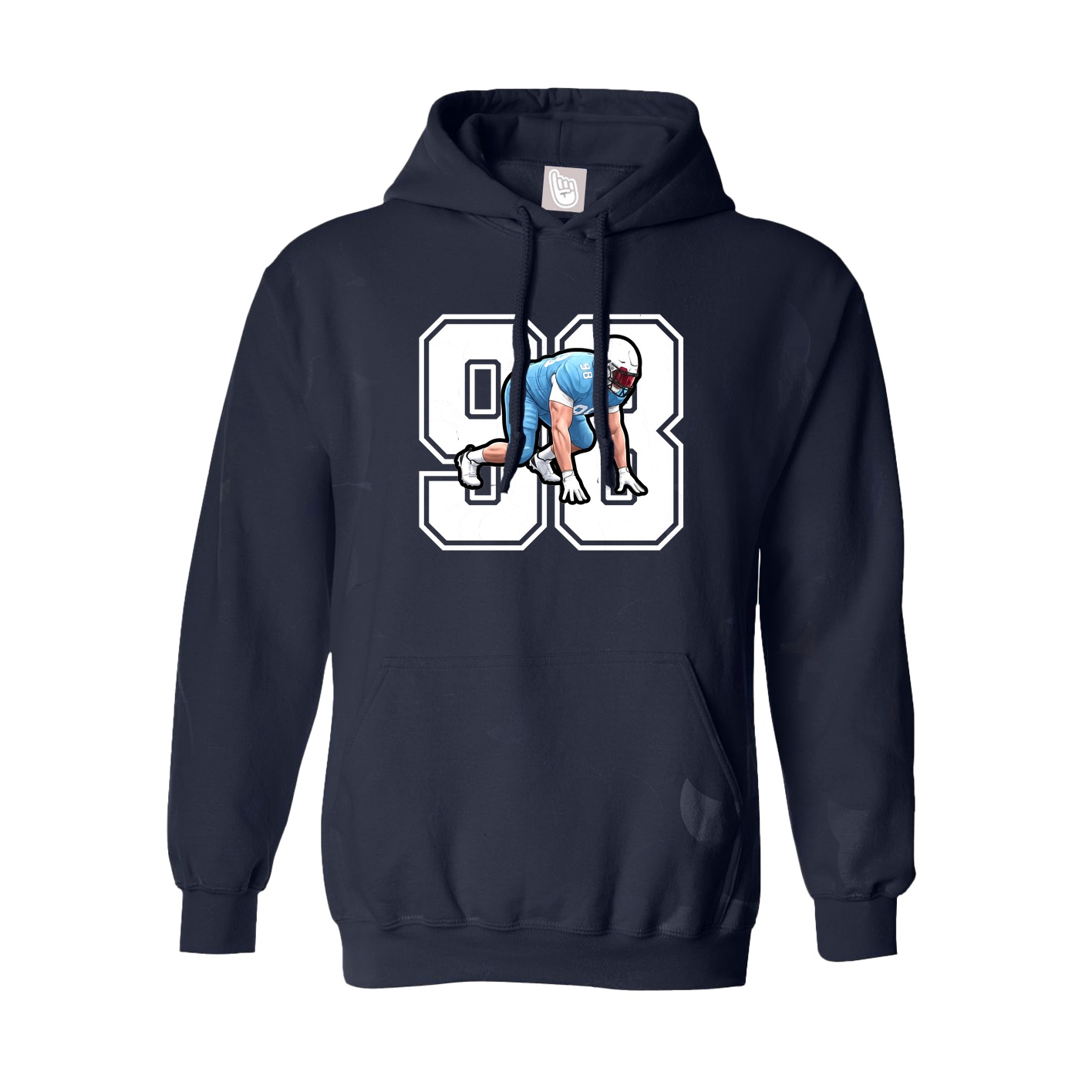 Hoodie — Number in Navy